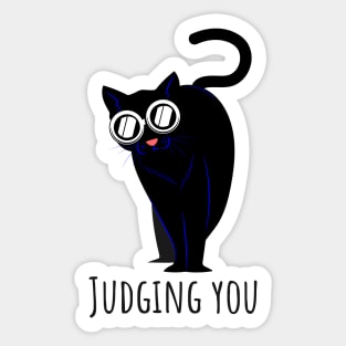 Cat judging you Sticker